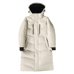 天山雪鹅！登峰系列90鹅绒防风防暴雨秋冬情侣款连帽中长款羽绒服