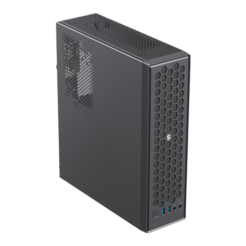 游戏帝国GAMEMAX商祺S5商用桌面8L电脑机箱电源套装信创机箱
