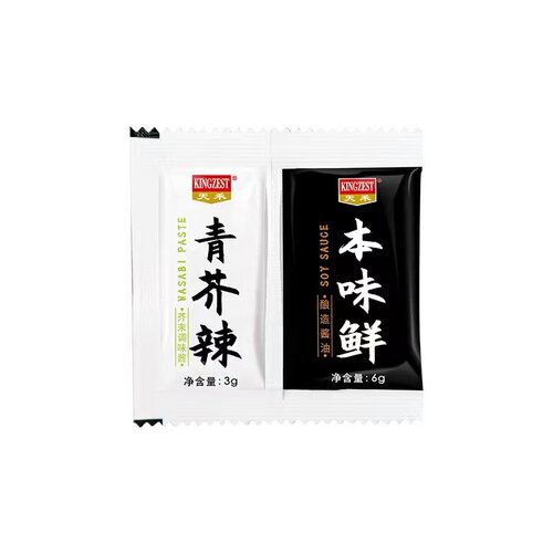 天禾寿司刺身芥末酱油 青芥辣3克+酱油6克 迷你包100小包组合外卖
