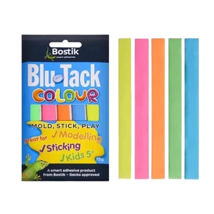 Bostik彩色波士胶蓝丁胶彩丁儿童DIY照片墙不留残胶创意宝贴胶丁BlueTack照片墙无痕胶DIY耳机清洁胶胶手办贴