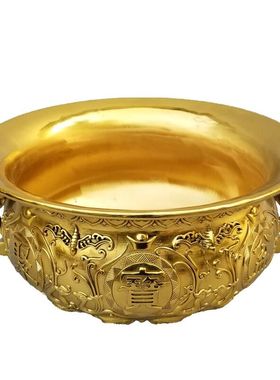 黄铜聚财中式客厅聚宝盆