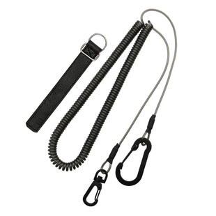 筏钓失手绳钢丝垂钓鱼竿护竿弹力伸缩绳子魔术贴渔具防滑固定绑带