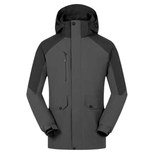 台州户外冲锋衣男女款三合一防泼水可拆卸工作装外套防水防风保暖