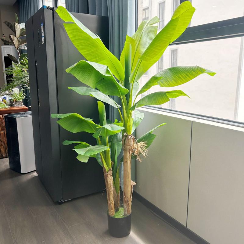 2024大型仿真大叶子芭蕉高端假树摆件装饰仿生造景绿植物室内植树
