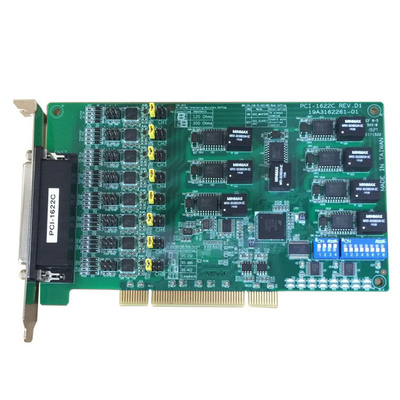 研华PCI-1622C 8端口RS-232/422/485带隔离保护多串口卡OPT8J线缆