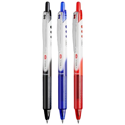 日本PILOT百乐笔BLRT-VB5按动中性笔Vball威宝宝珠笔学生0.5考试专用黑水笔bls-vb5rt笔芯考研速干笔刷题笔