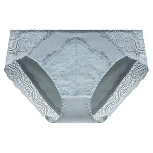 华歌尔Wacoal 金标华丽蕾丝中腰三角裤内裤内衣女WP31A4