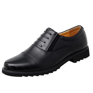 【清仓大促】三接头皮鞋男软底防滑单鞋商务休闲黑色保安工作鞋