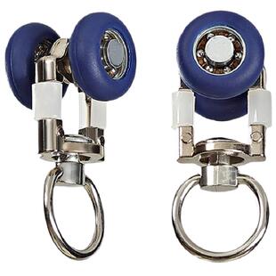 窗帘轨道金属轴承轮加厚承重静音滑轮轨道合金轮窗帘配件万向滚轮