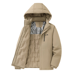 贵人鸟男士棉服外套男款2026年冬季工装棉衣中年爸爸冬装户外棉袄