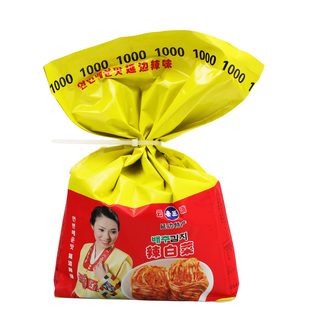 韩食府辣白菜1000g 延边下饭小咸菜酱菜 韩式朝鲜族腌制泡菜 包邮