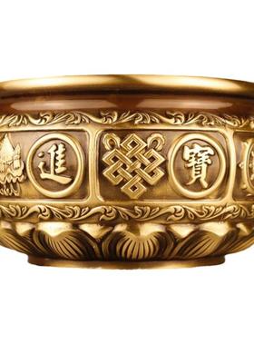 纯铜中式客厅店铺铜缸聚宝盆钱罐