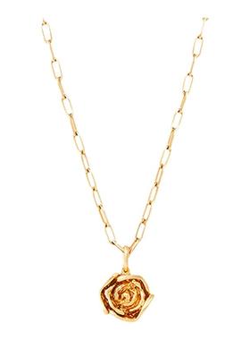 Neverfar纯银手工玫瑰项链