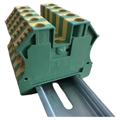 黄绿色接地端子魏德米勒螺栓式