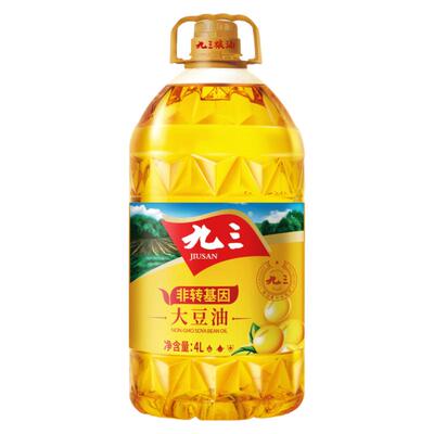 【包邮】九三非转基因基因一级大豆油4L食用油家庭装