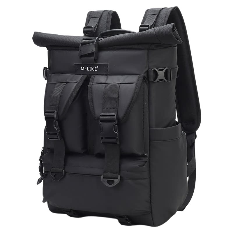 适用于佳能尼康索尼富士背开防盗侧取双肩休闲多功能摄影背包无人机稳定器包男女防泼水大容量电脑单反相机包