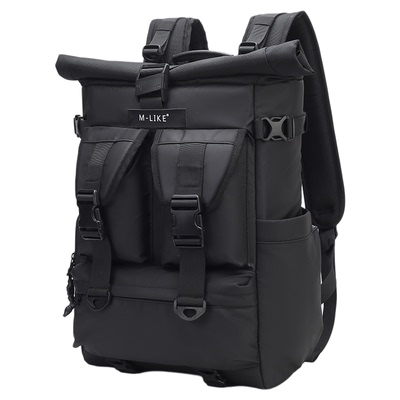 适用于佳能尼康索尼富士背开防盗侧取双肩休闲多功能摄影背包无人机稳定器包男女防泼水大容量电脑单反相机包