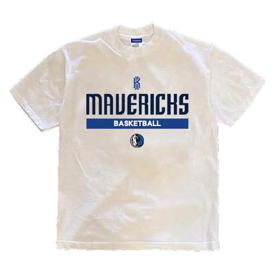 休闲运动篮球独行侠欧文球衣短袖T恤潮牌纯棉重磅小领口上衣训练