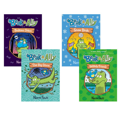 【自营】英文原版 Beak and Ally  喙和盟友 4册合售 含2本精装 幽默爆笑图像式章节读物  Hello Hedgehog 你好刺猬 同作者
