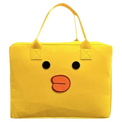 卡通旅行收纳袋大容量可爱毛毡包