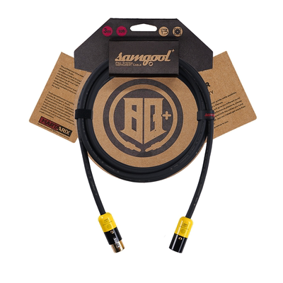 samgool话筒线麦克风连接森谷卡农公母XLR对侬头平衡线银录音演出