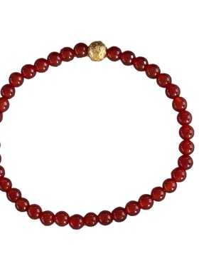 国风本命年红玛瑙转运珠手链