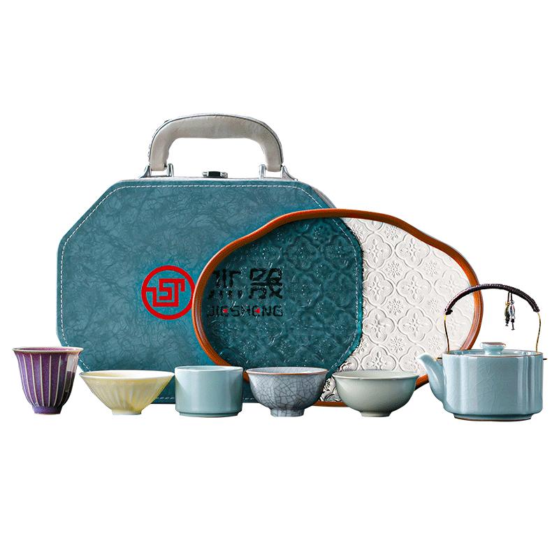 杰晟故宫文创五大名窑茶具礼盒