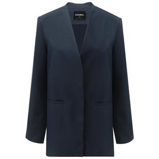 COCOBELLA静奢老钱风高智感气质无领西装外套女通勤西服SI0001