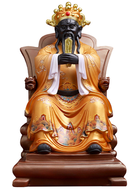 陶瓷龙五爷神像广济龙王菩萨摆件