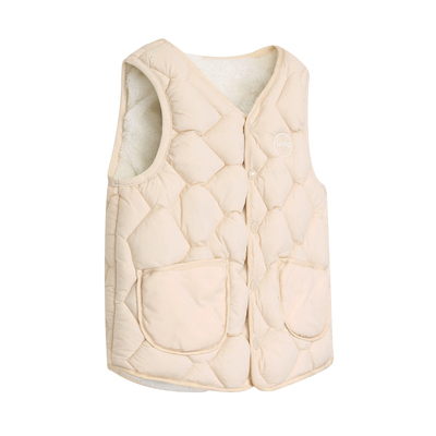 休闲秋冬季加绒加厚儿童棉马甲