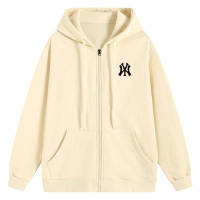 【一折专区】正品纯棉开衫卫衣女情侣连帽春秋宽松百搭慵懒男外套