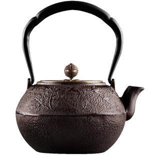 日本龙颜堂南部铁壶千鹤纯手工铸铁壶煮茶器电陶炉烧水壶泡茶专用