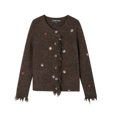 SOMESOWE 游牧风流苏花花开衫