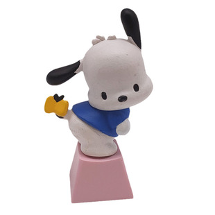 可爱帕恰狗透光创意单个个性立体DIY定制机械键盘esc键帽卡通粉色