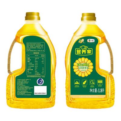 福临门营养家活力鲜胚玉米胚芽油1.8L食用油富含植物甾醇c