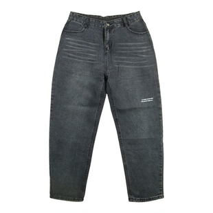 牛仔裤日系复古锥形裤高腰宽松老爹萝卜型哈伦裤B201/98581*03