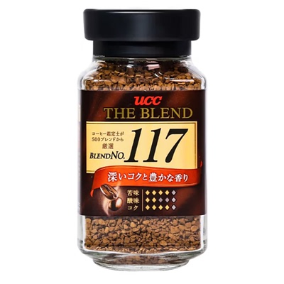 日本优诗诗UCC黑咖啡117瓶装90g