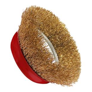 钢丝刷钢丝轮打磨除锈抛光角磨机电动碗型100型打磨轮手磨机125型