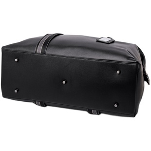 软头层牛皮男士手提包大容量商务出差短途旅行包真皮行李包托特包