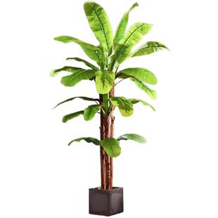 2025大型仿真大叶子芭蕉树装饰仿生绿植室内造景高端植物假树摆件