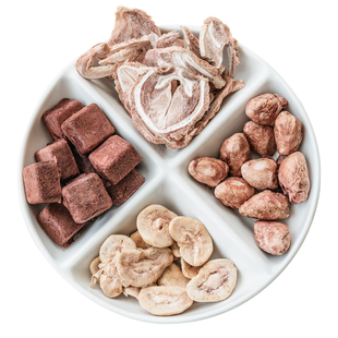 香咔咔无添加兔肉兔血兔排冻干狗狗零食血红素提高免疫力补充营养