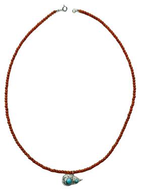 银葫芦南红极细锁骨链女吊坠配饰