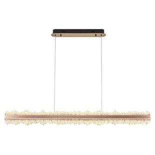 帕莎现代轻奢风餐厅吊灯高级感餐厅主灯2026新款一字大气餐桌灯饰