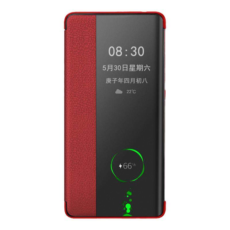 适用于华为mate30pro手机壳mate50pro真皮30E翻盖式40超薄mt全包保护套por曲面屏60限量版m防摔m