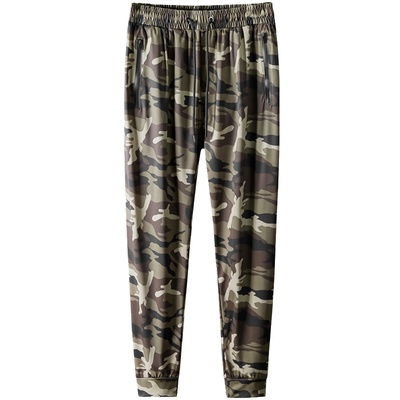 冰丝迷彩休闲裤军训运动裤潮流