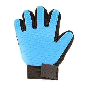 撸猫毛神器去浮毛龙猫兔子梳毛器刷子宠物狗洗澡用品按摩 手套 单