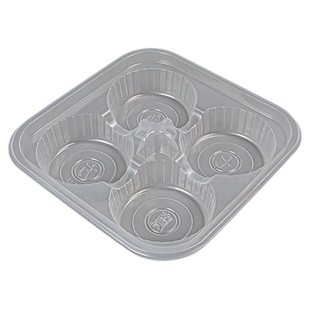 四格一次性包子打包盒灌汤小笼包烧麦盒外卖餐盒馒头专用包装盒