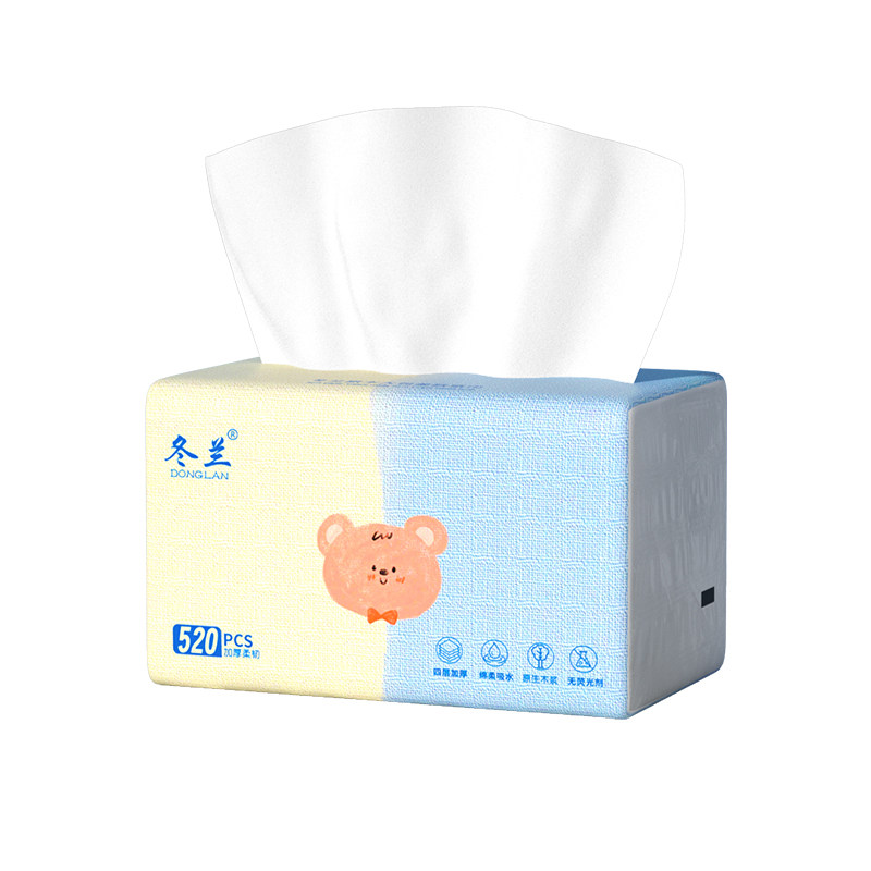 520张抽纸纸巾卫生纸家庭用实惠装一分钱餐巾纸面巾纸厨房纸擦手