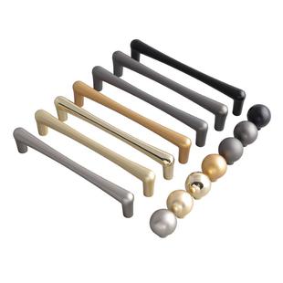 凯瑞蒂高档现代简约把手柜门橱柜抽屉柜子圆球单孔小拉手美式衣柜