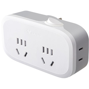 正品公牛转换器插座一分四带开关转换插头转化器家用10A侧面插口